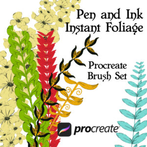 Pen and Ink Procreate Brush set