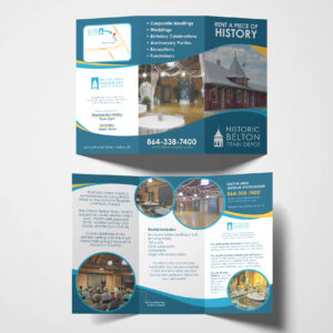 Museum brochure print piece. Belton Area Museum Association