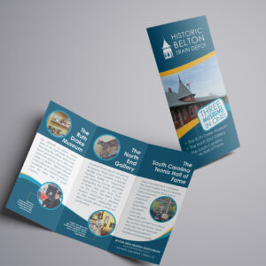 Museum brochure print piece. Belton Area Museum Association